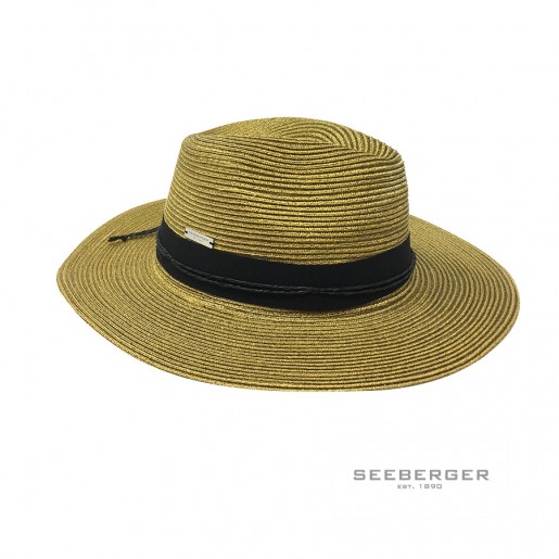Chapeau traveller femme seeberger couleur or