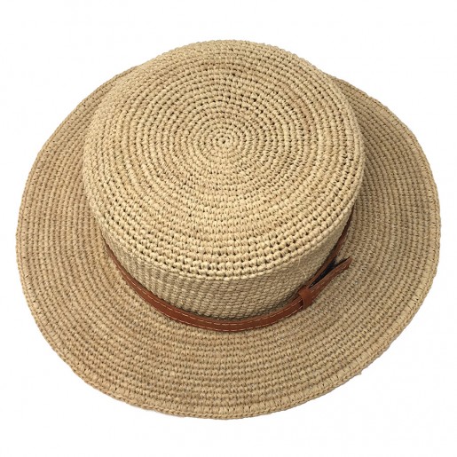 Canotier Raphia Crochet