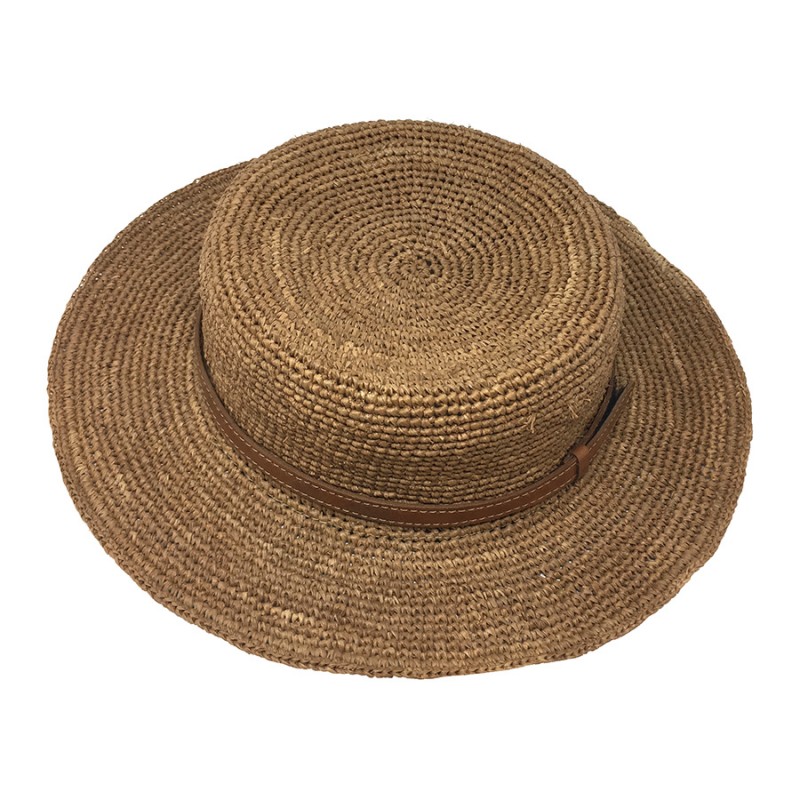 Canotier Raphia Crochet