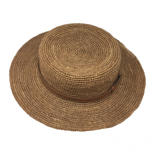 Canotier Raphia Crochet