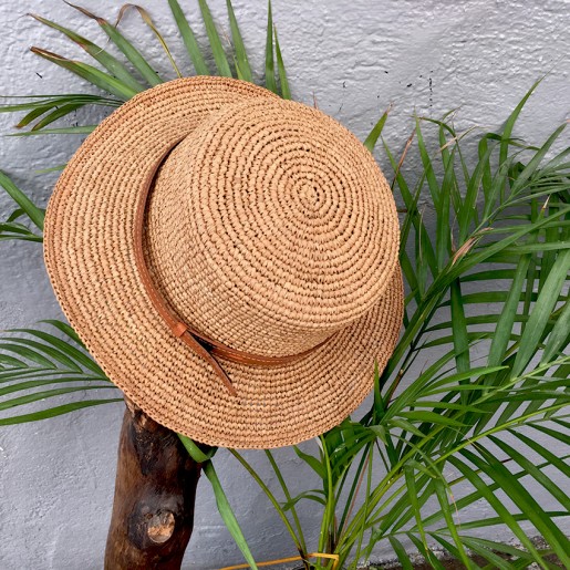 Canotier Raphia Crochet