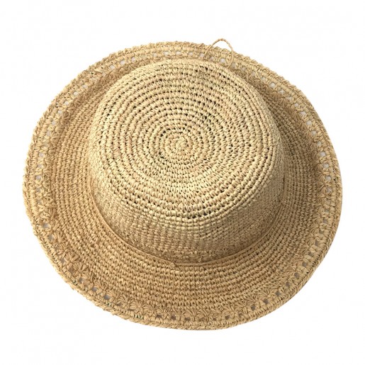 Capeline Raphia Crochet Divas