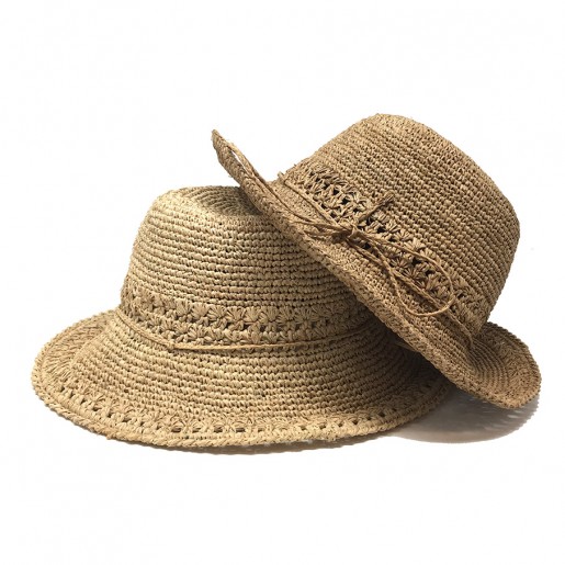 Capeline Raphia Crochet Divas