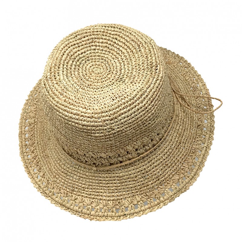 Capeline Raphia Crochet Divas