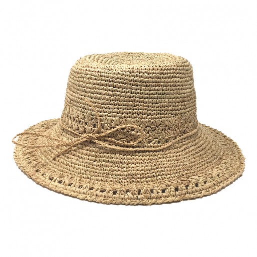 Capeline Raphia Crochet Divas