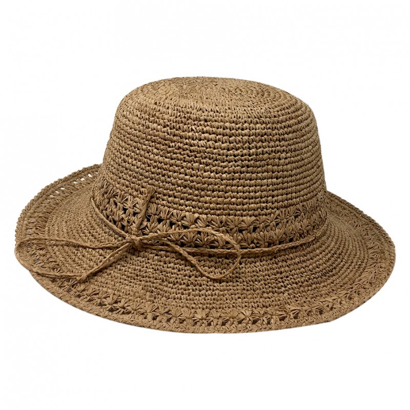 Capeline Raphia Crochet Divas