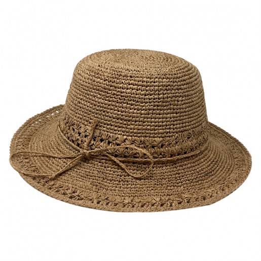 Capeline Raphia Crochet Divas