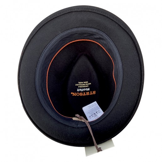 Chapeau stetson trilby noir Intérieur Chapeau stetson trilby noir Intérieur