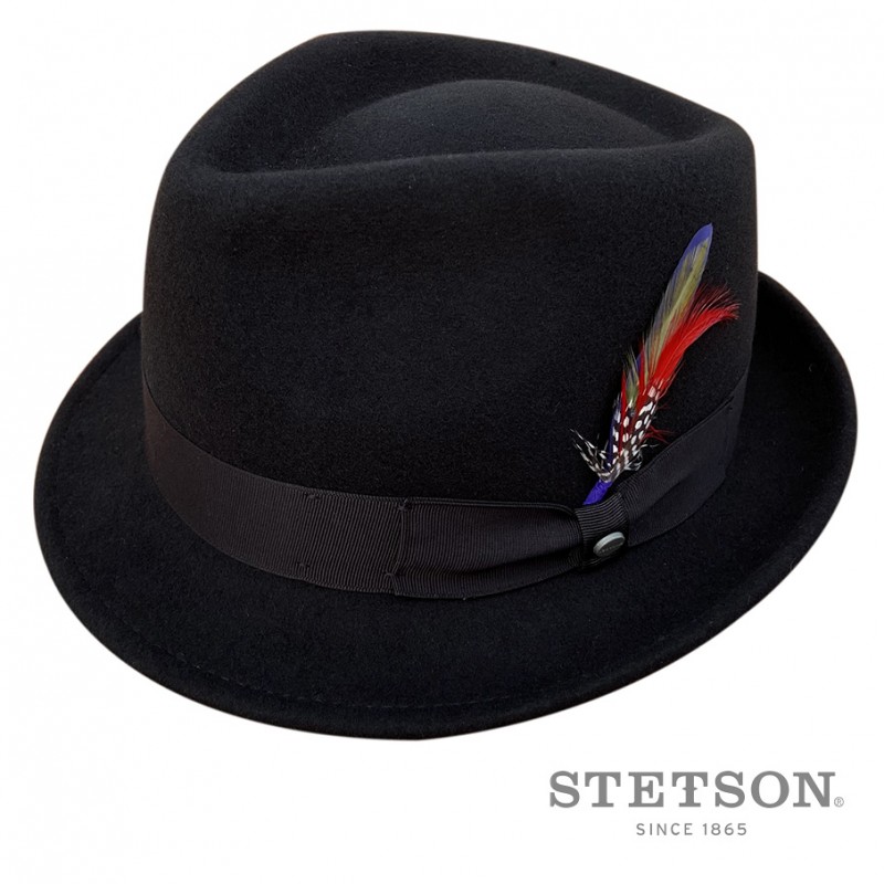 Chapeau stetson trilby noir profile