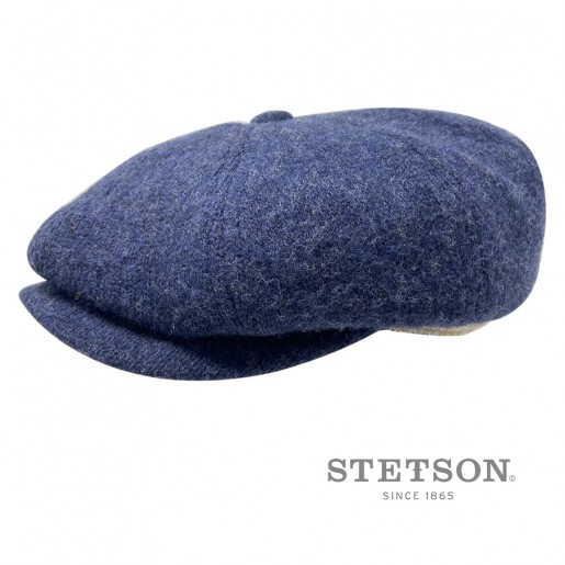 Stetson Casquette laine bleu mode hiver