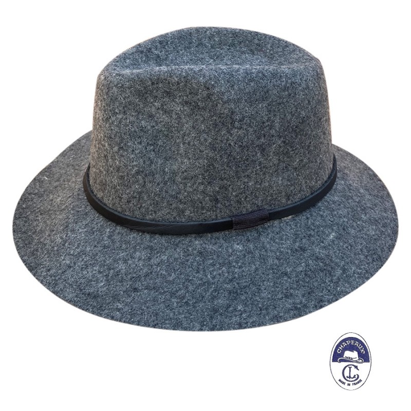 Chapeau femme gris hiver