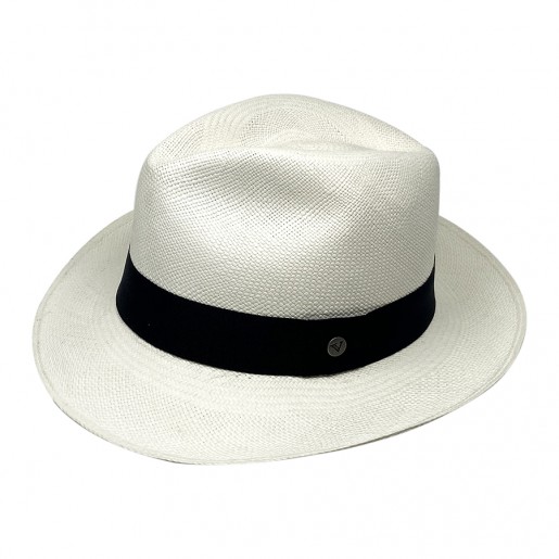 Chapeau Panama Fédora-Jeff-Chapeau victor blanc  pro
