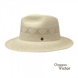 Panama Fédora Jeff Ajouré - Chapeau Victor
