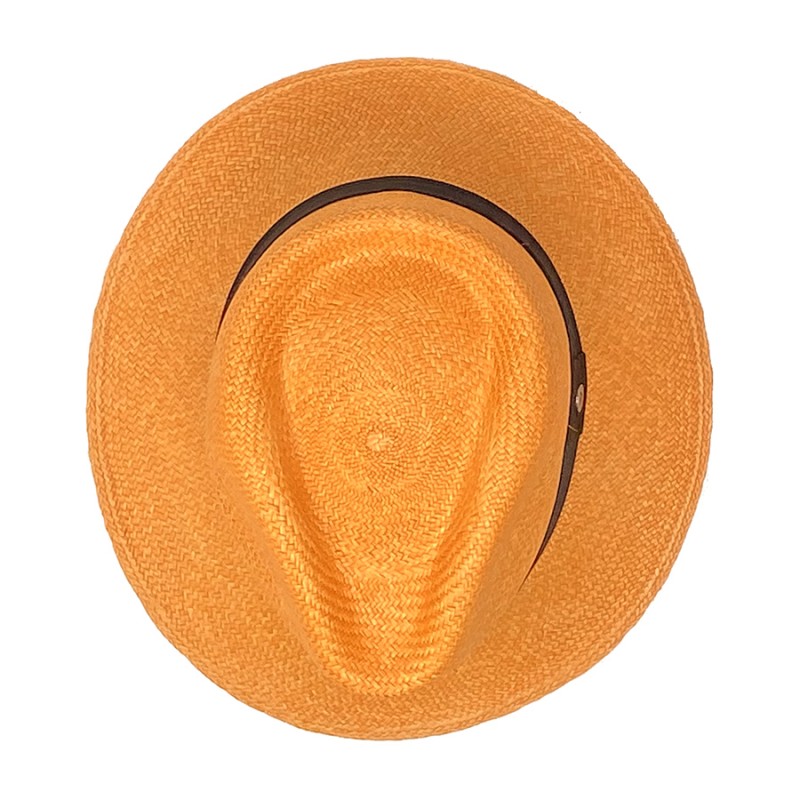chapeau couleur panama orange