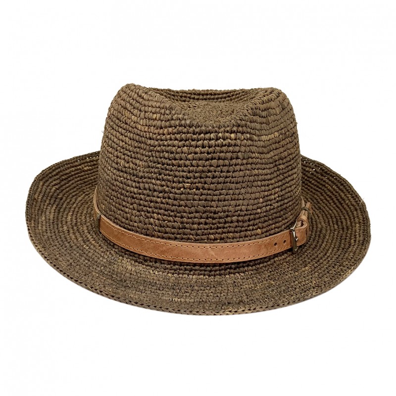 Trilby en Raphia au Crochet