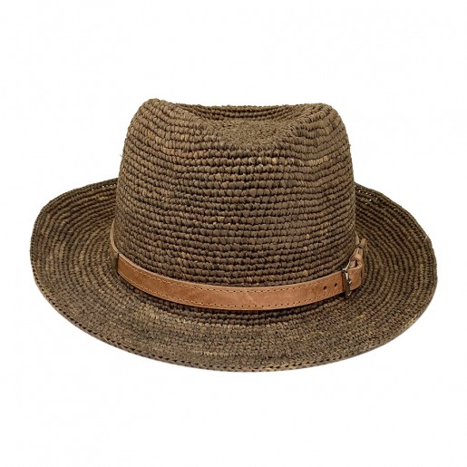 Trilby en Raphia au Crochet