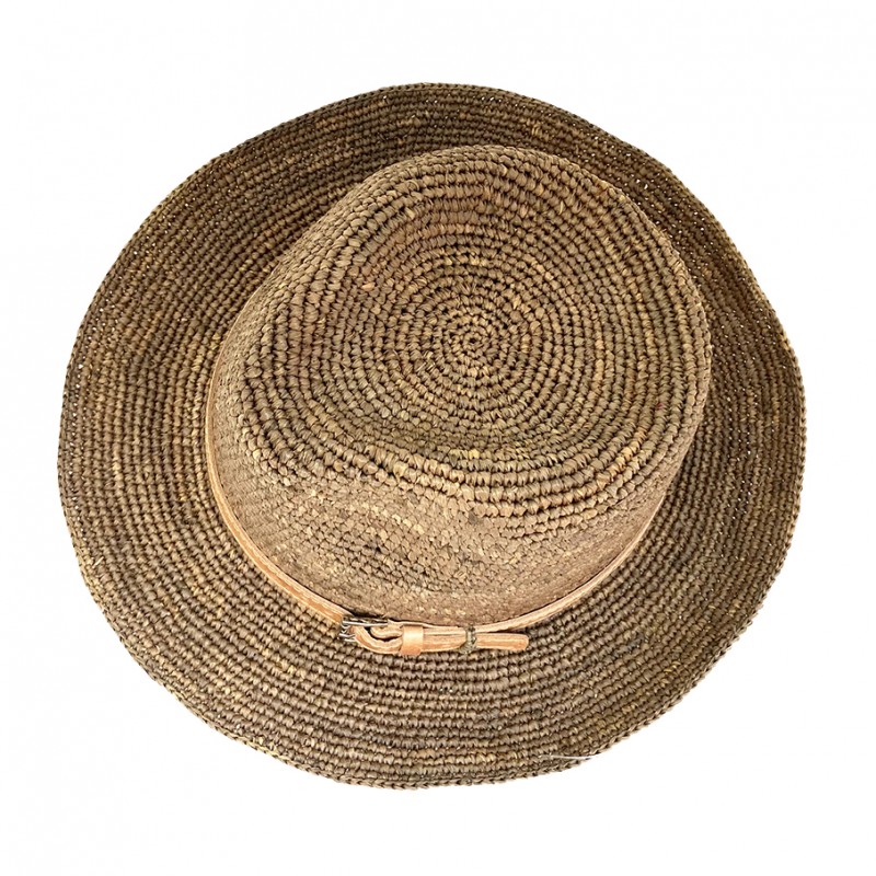 Trilby en Raphia au Crochet
