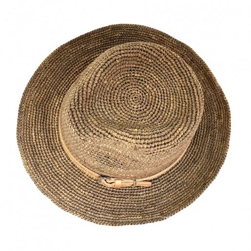 Trilby en Raphia au Crochet