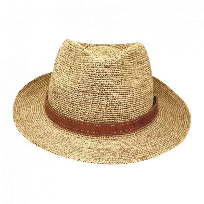 Trilby en Raphia au Crochet