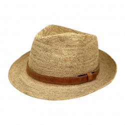 chapeau pliable raphia