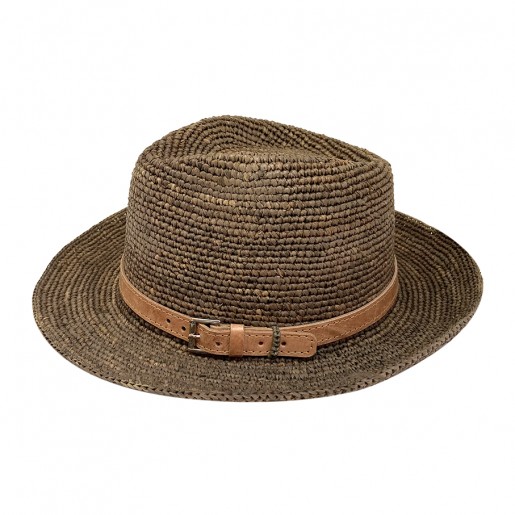 Trilby en Raphia au Crochet