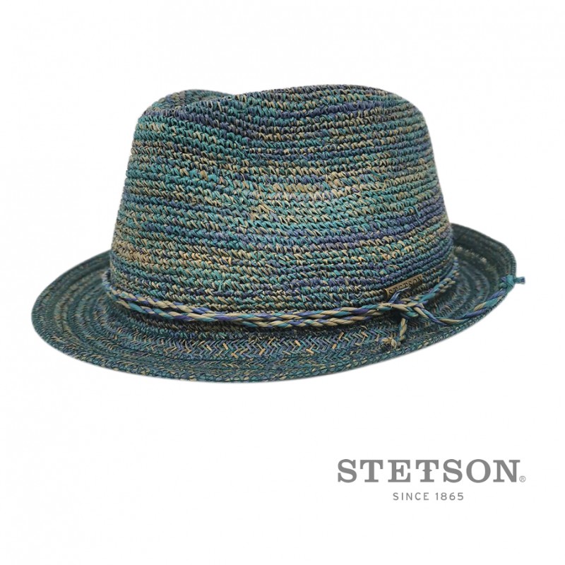 Stetson chapeau pliable bleu