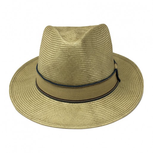 Chapeau stetson paille naturelle Abaca face