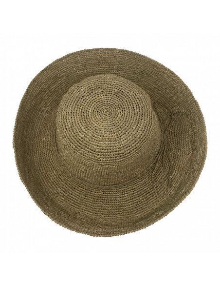 E107 Chapeau Femme raphia crochez Rabarany lin haut E107 Chapeau Femme raphia crochez Rabarany lin haut