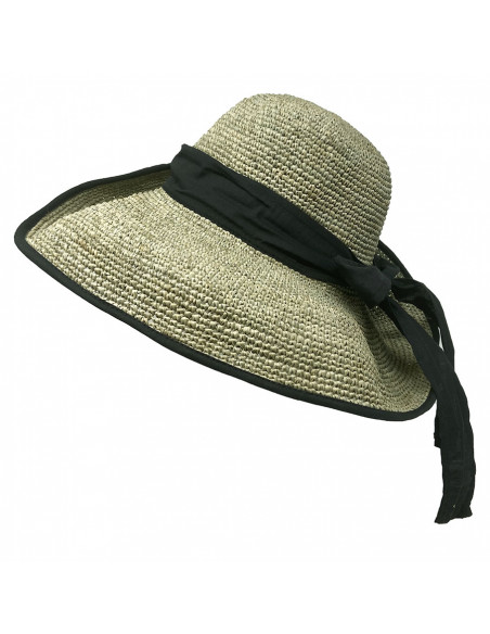 Capeline E100 Rabarany raphia crochet vert d'eau pro