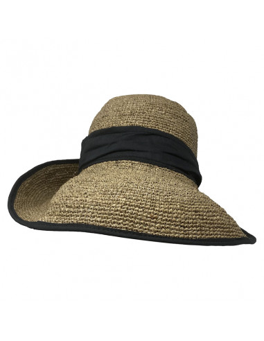 Capeline E100 Rabarany raphia crochet thé face