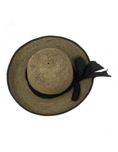 Capeline E100 Rabarany raphia crochet thé haut