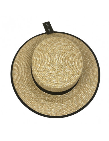 Chapeau Canotier Paille Auréga haut