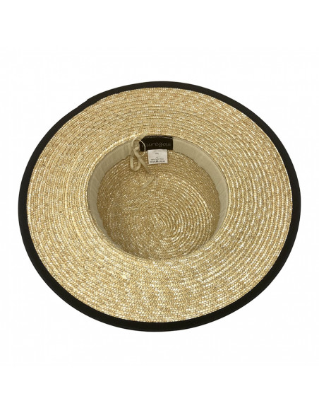 Chapeau Canotier Paille Auréga intérieur