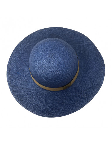 Capeline été véritable panama Bleu haut