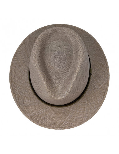 Chapeau panama Pincrest Stetson gris haut