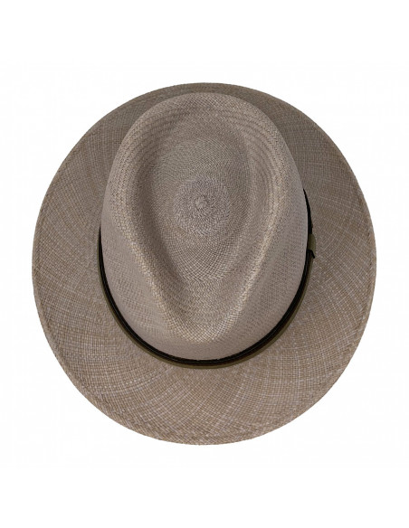 Chapeau panama Pincrest Stetson gris haut