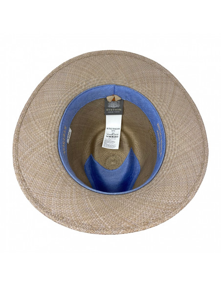 Chapeau panama Pincrest Stetson gris intérieur