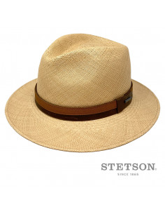Chapeau panama Pincrest Stetson blanchi profil 2