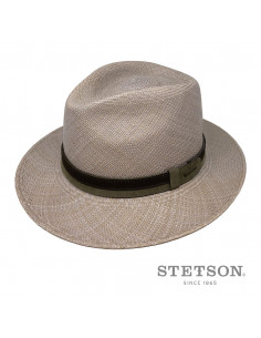 Chapeau panama Pincrest Stetson blanchi profil 2