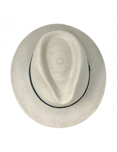 Chapeau panama Pincrest Stetson blanchi haut