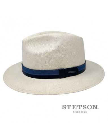 Chapeau panama Pincrest Stetson blanchi profile 2