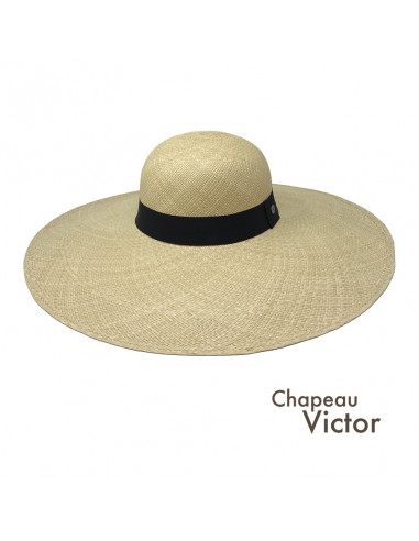 Grande Capeline Panama Margaux naturelle face