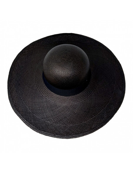 Grande Capeline Panama Margaux Noir haut