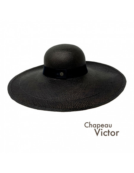 Grande Capeline Panama Margaux Noir pro