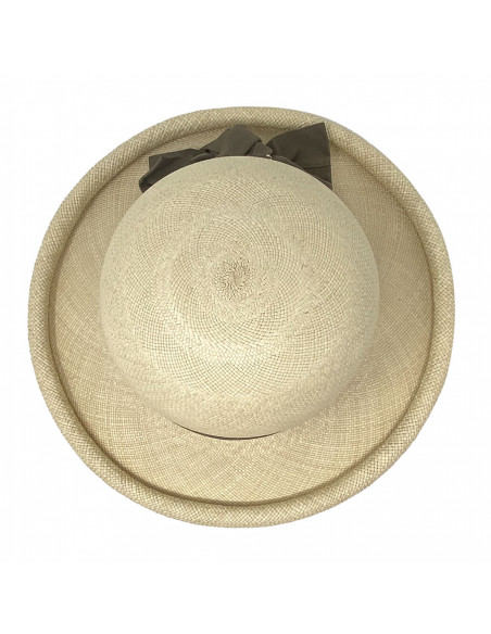 Chapeau Panama Femme Boulie Naturel haut 2