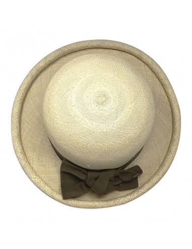 Chapeau Panama Femme Boulie Naturel haut