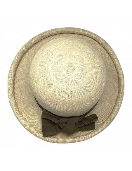 Chapeau Panama Femme Boulie Naturel haut