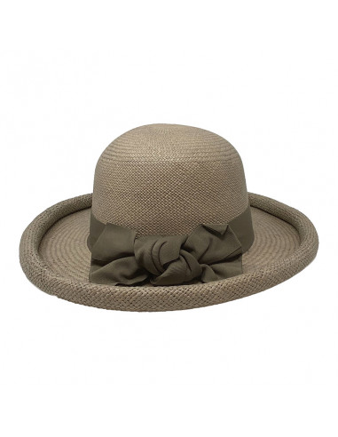 Chapeau Panama Femme Boulie taupe gris