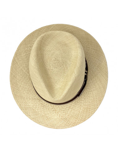 Chapeau Traveller Stetson Panama naturel haut