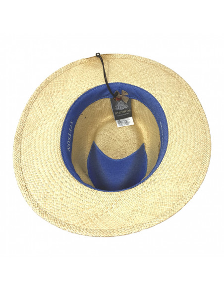 Chapeau Traveller Stetson Panama naturel intérieur
